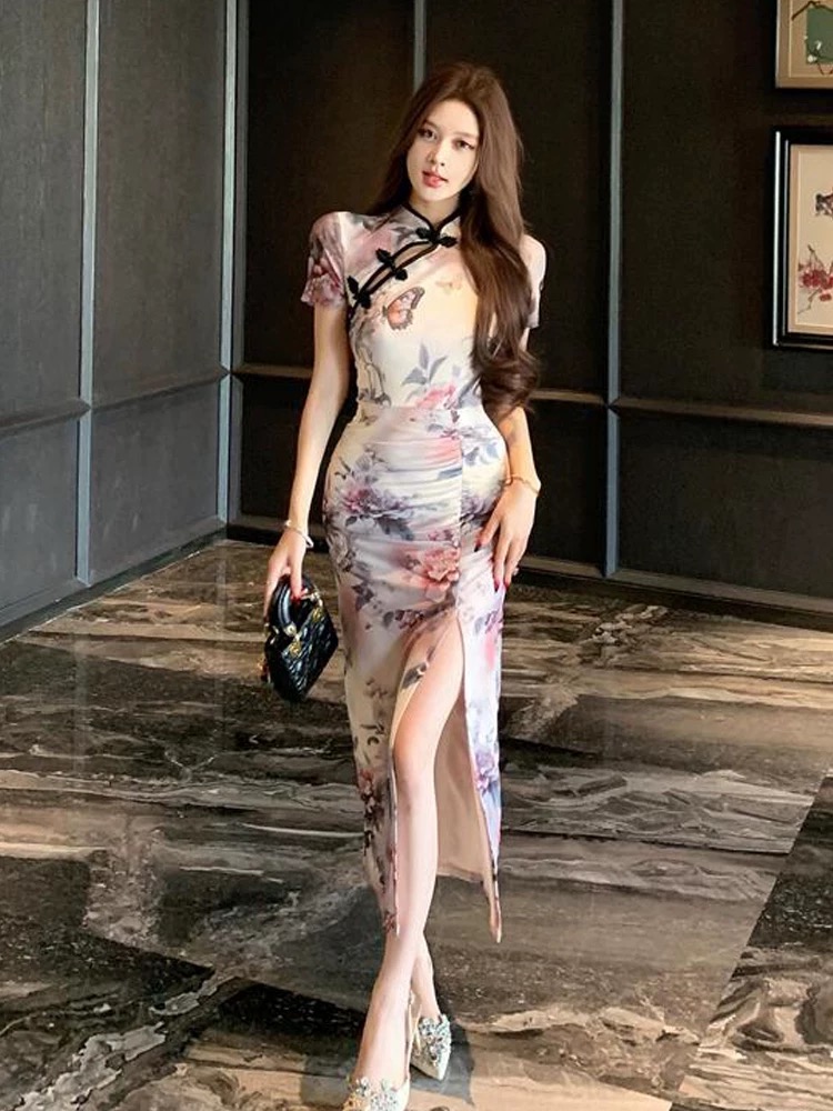 Moto mayhem qipao dress Q215 images